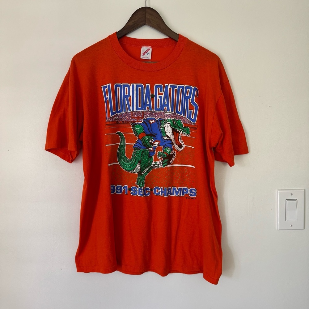Vintage 1991 Florida Gators Orange SEC Champs Tee